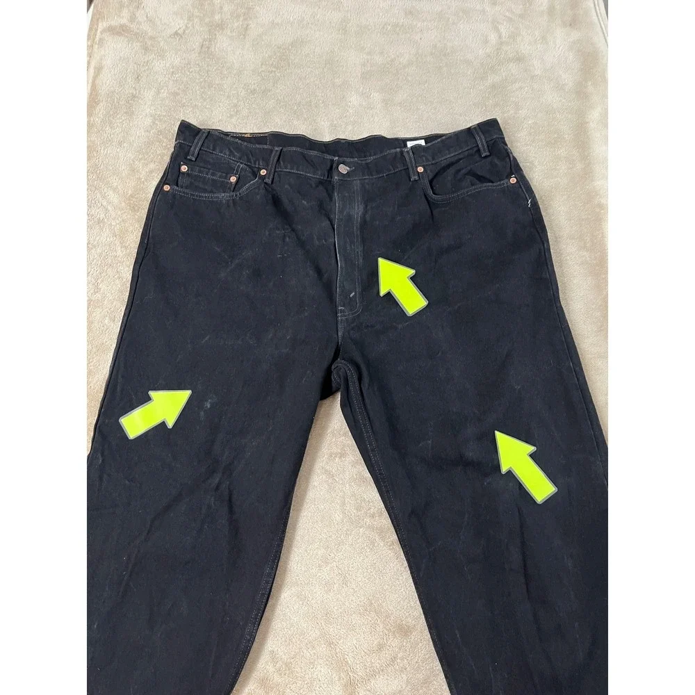 Vintage Levis 550 Relaxed Fit Jeans Men's 46(44)x30 Black Made in USA faded good